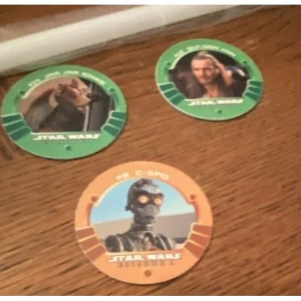 Star Wars Episode I Taco Bell Promo Lot: Cup w/ Toy Bag & Tokens (1999)